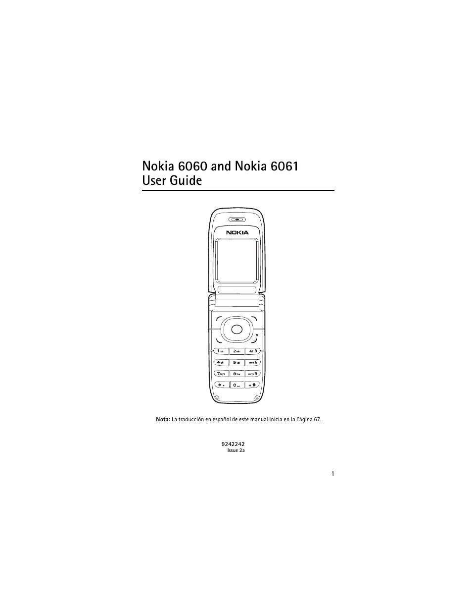 Nokia 6060 and nokia 6061 user guide | Nokia 6061 User Manual | Page 2 / 137