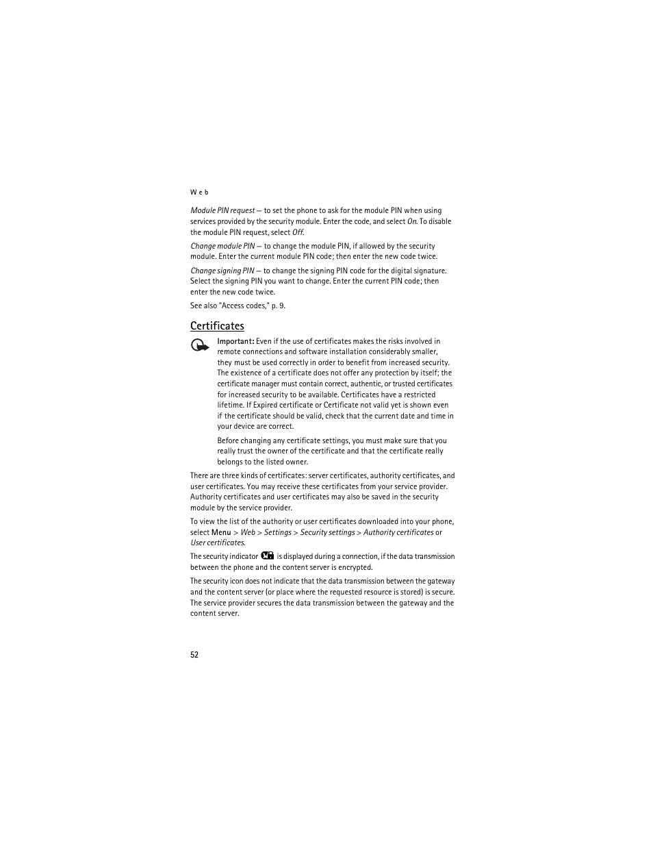 Certificates | Nokia 6061 User Manual | Page 53 / 137