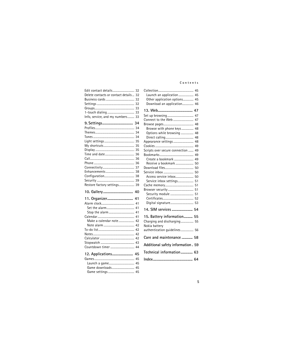 Nokia 6061 User Manual | Page 6 / 137