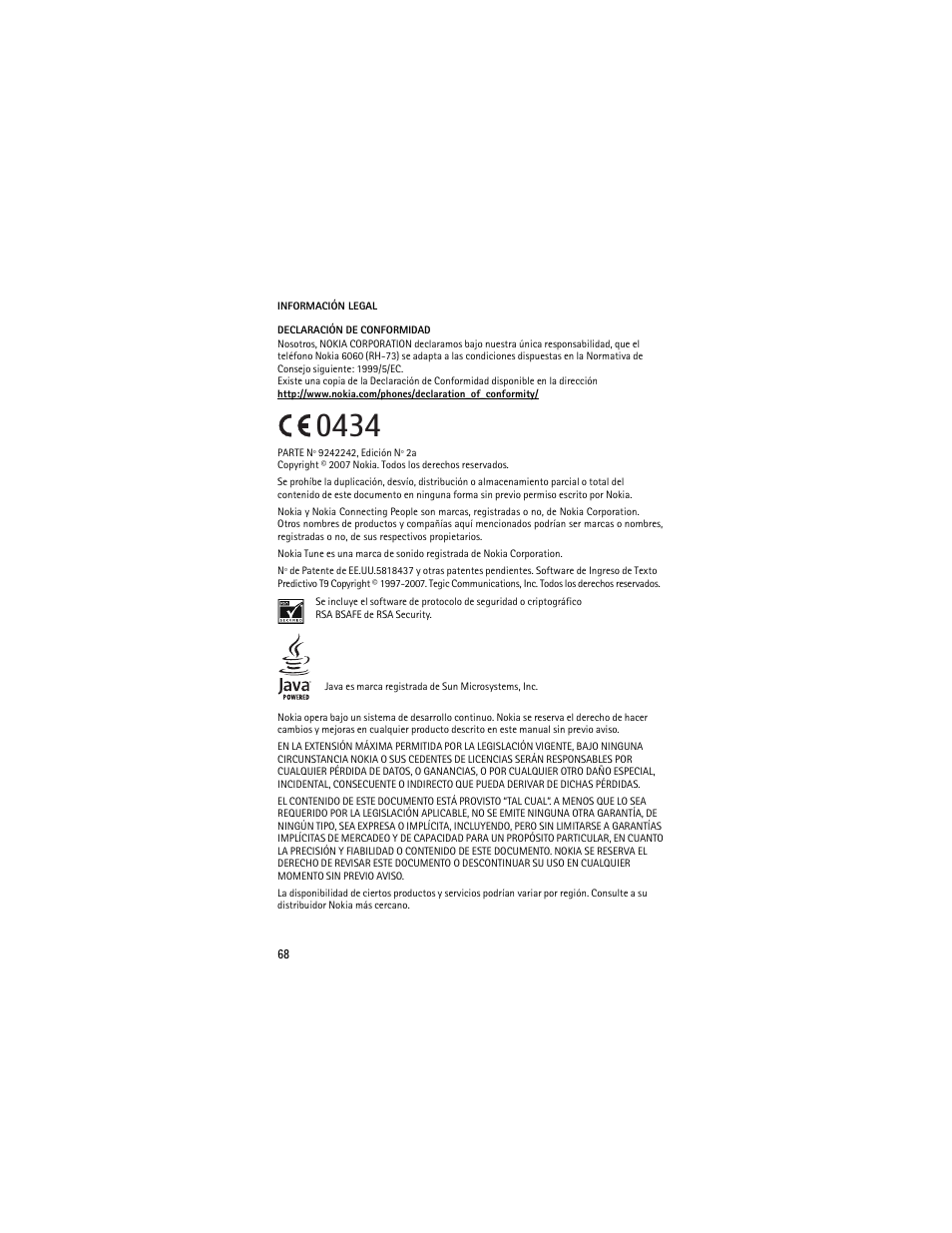 Nokia 6061 User Manual | Page 69 / 137