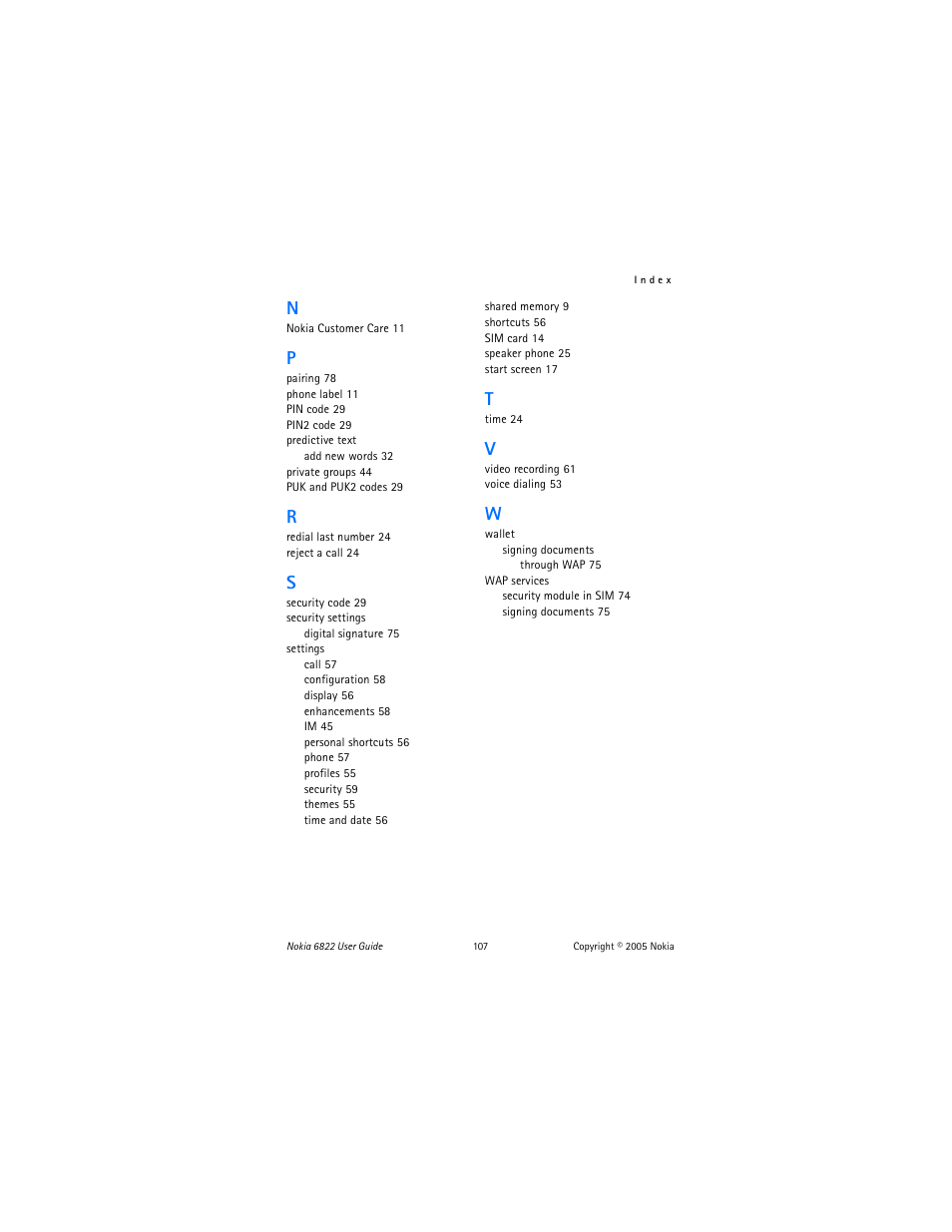 Nokia 6822 User Manual | Page 108 / 225
