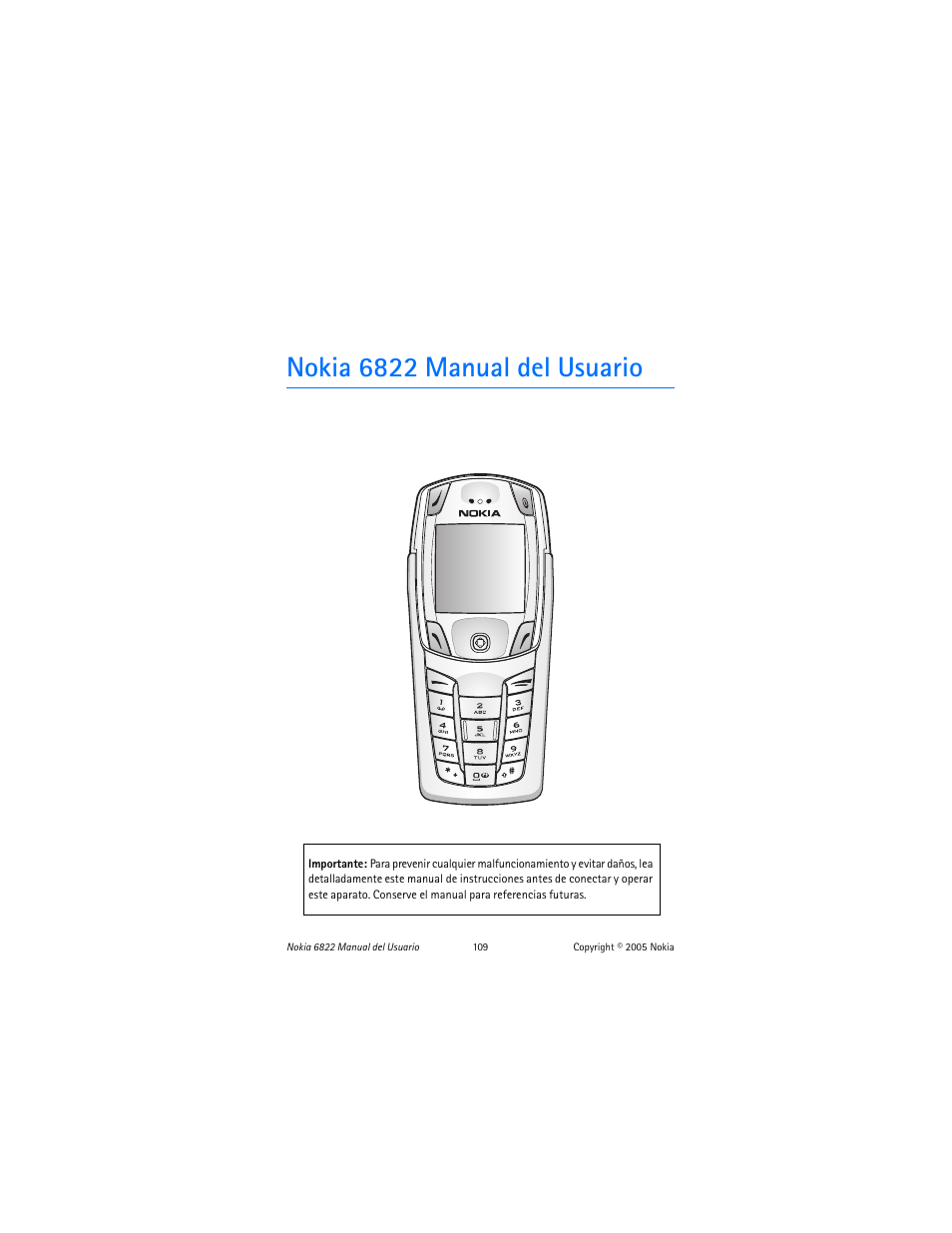 Nokia 6822 manual del usuario | Nokia 6822 User Manual | Page 110 / 225