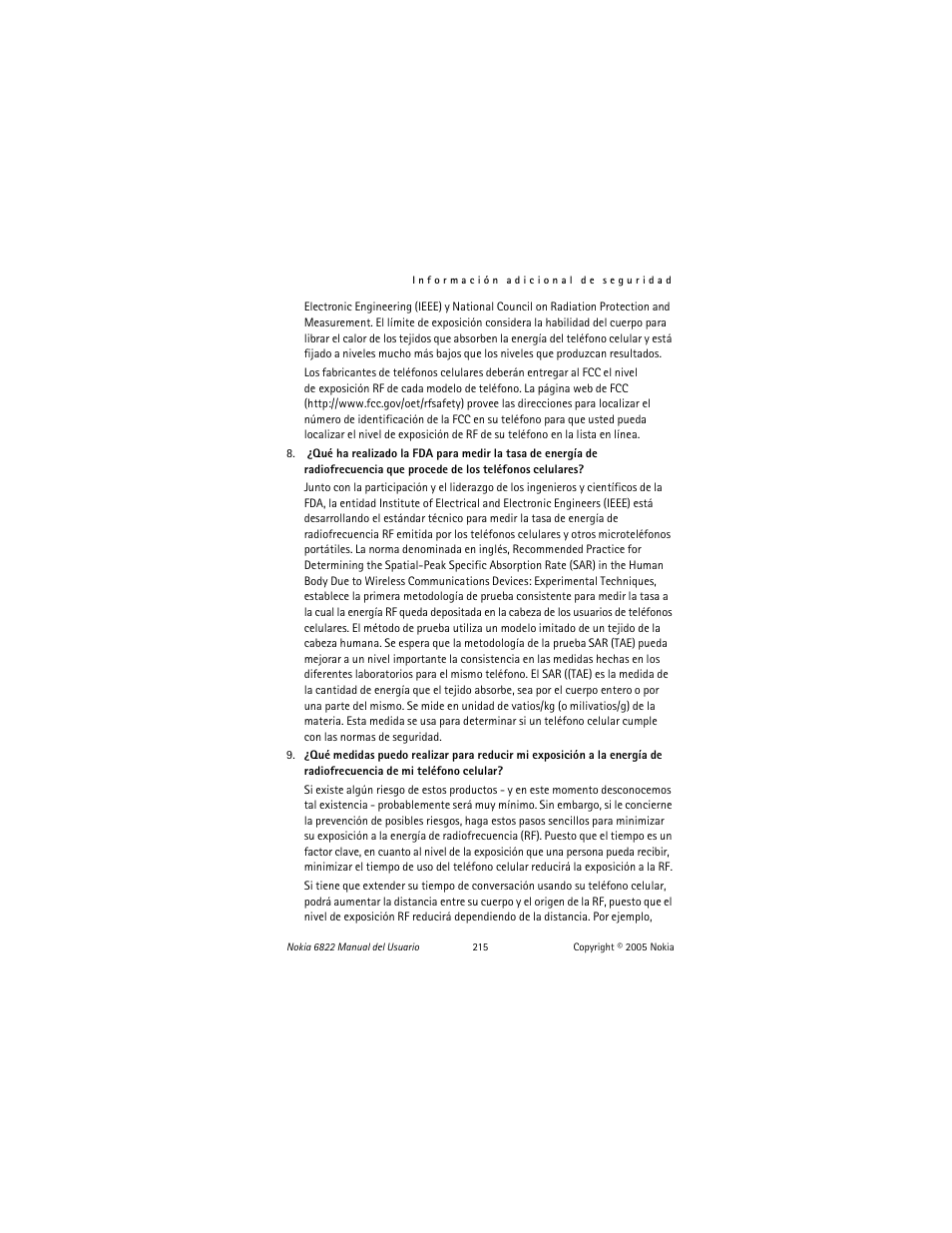 Nokia 6822 User Manual | Page 216 / 225