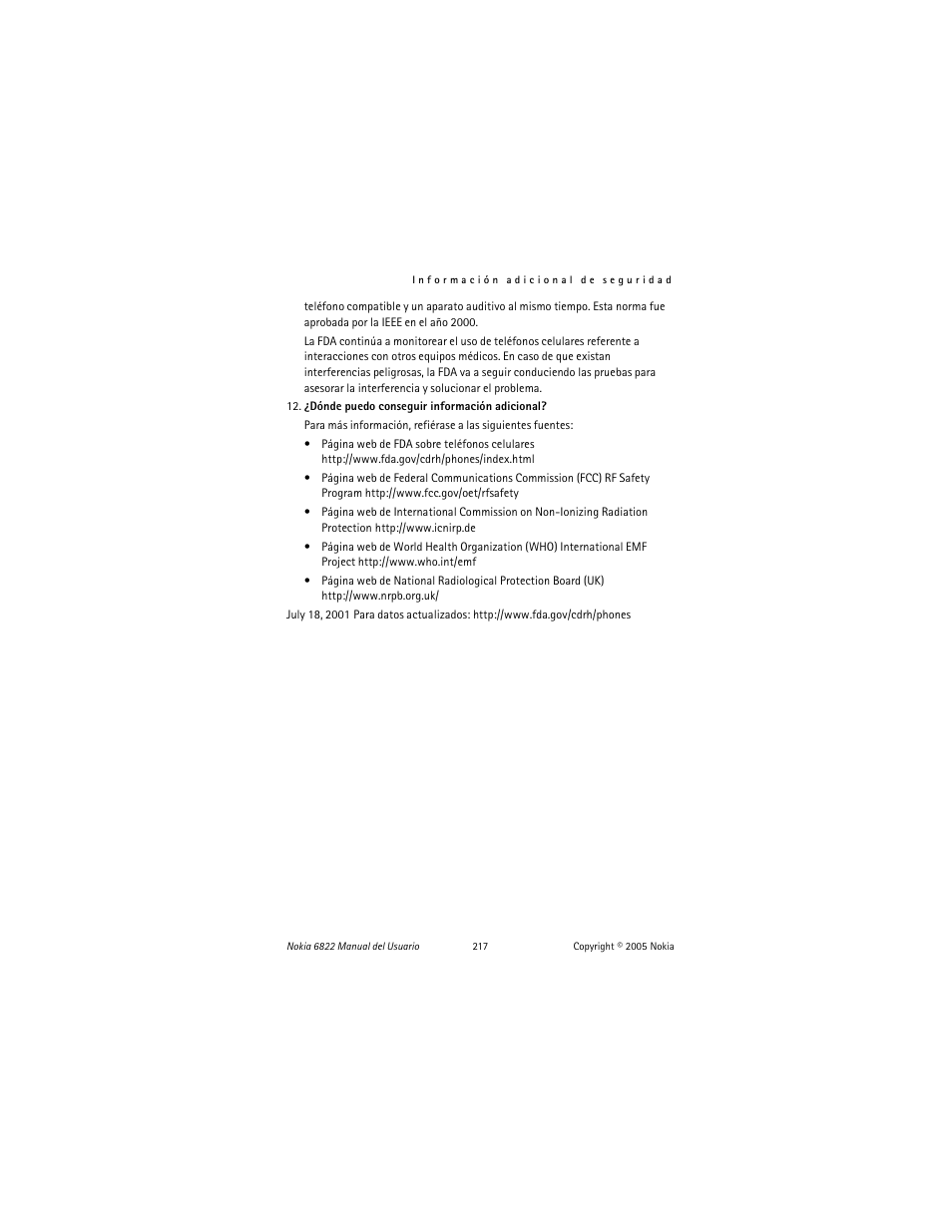 Nokia 6822 User Manual | Page 218 / 225