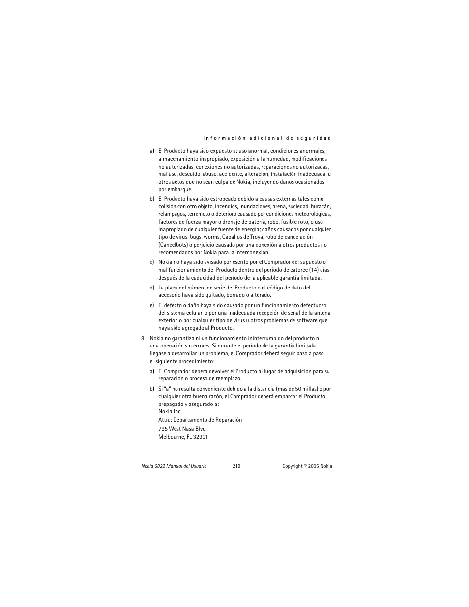 Nokia 6822 User Manual | Page 220 / 225