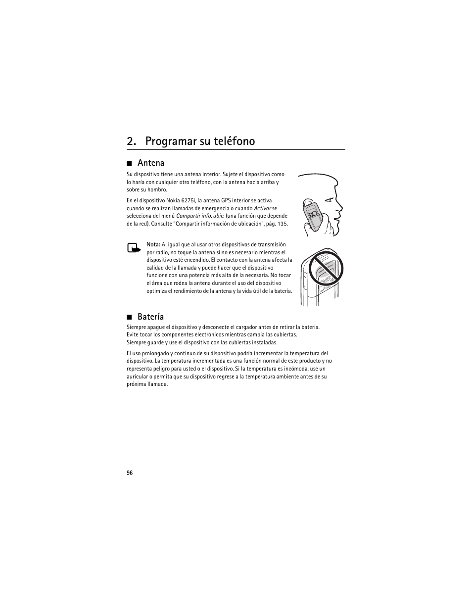 Programar su teléfono | Nokia 6275i User Manual | Page 129 / 209