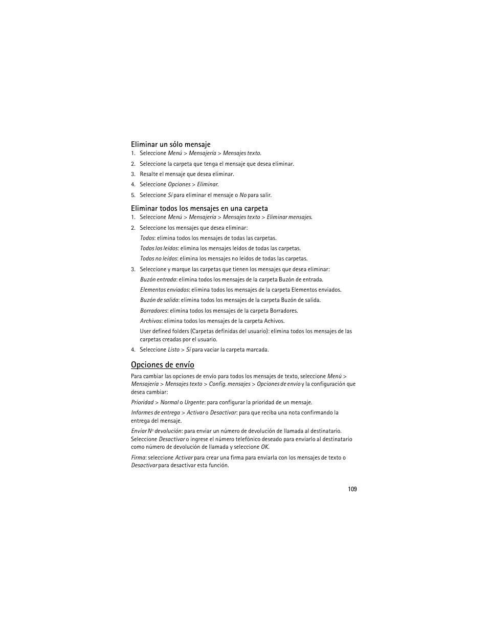 Opciones de envío | Nokia 6275i User Manual | Page 142 / 209