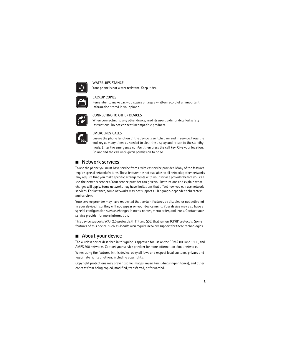 Network services, About your device | Nokia 6275i User Manual | Page 38 / 209