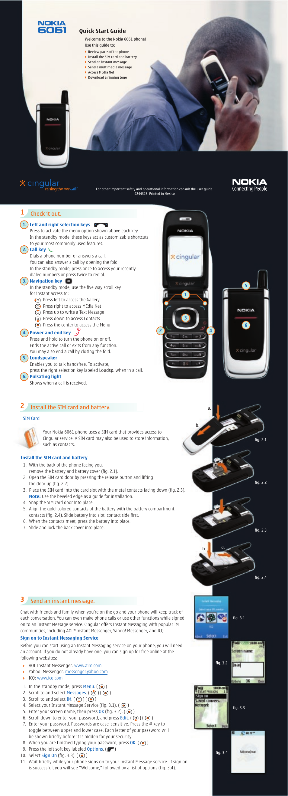 Nokia 6061 User Manual | 2 pages