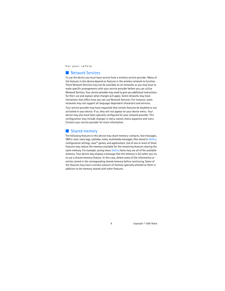 Network services | Nokia 6020 User Manual | Page 9 / 161