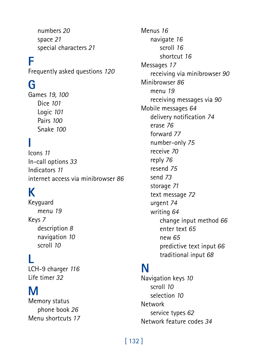 Nokia 3285 User Manual | Page 141 / 145