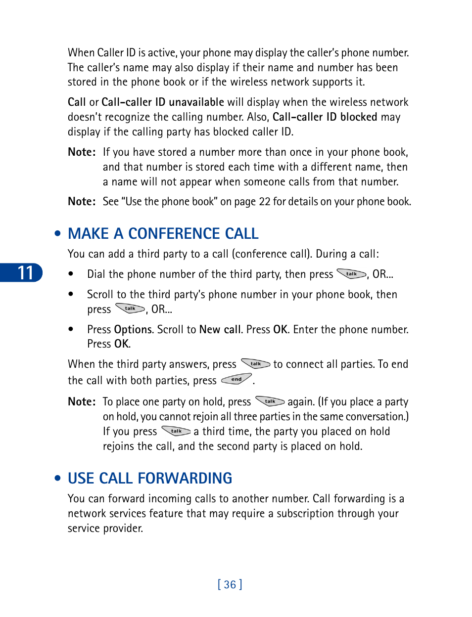 Make a conference call, Use call forwarding, Make a conference call use call forwarding | Nokia 3285 User Manual | Page 45 / 145