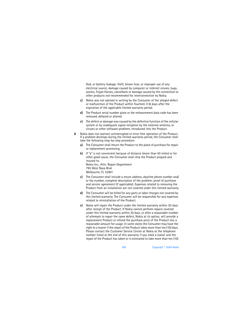 Nokia 6651 User Manual | Page 118 / 130