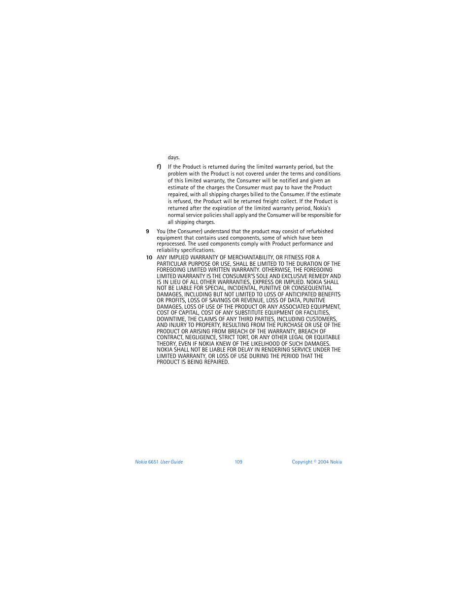 Nokia 6651 User Manual | Page 119 / 130