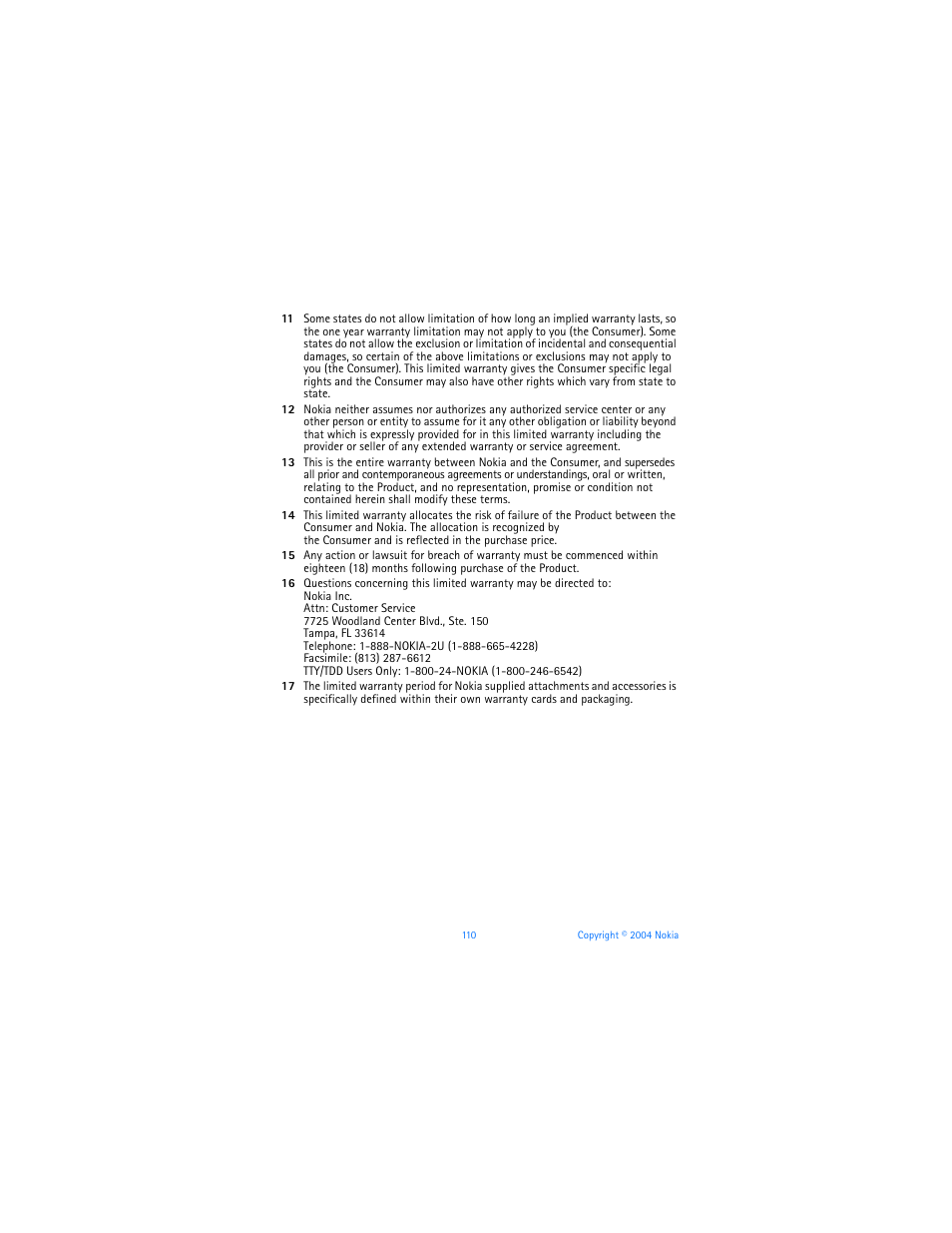 Nokia 6651 User Manual | Page 120 / 130