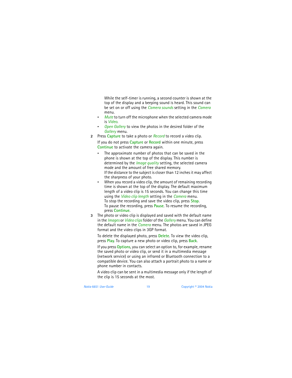 Nokia 6651 User Manual | Page 29 / 130