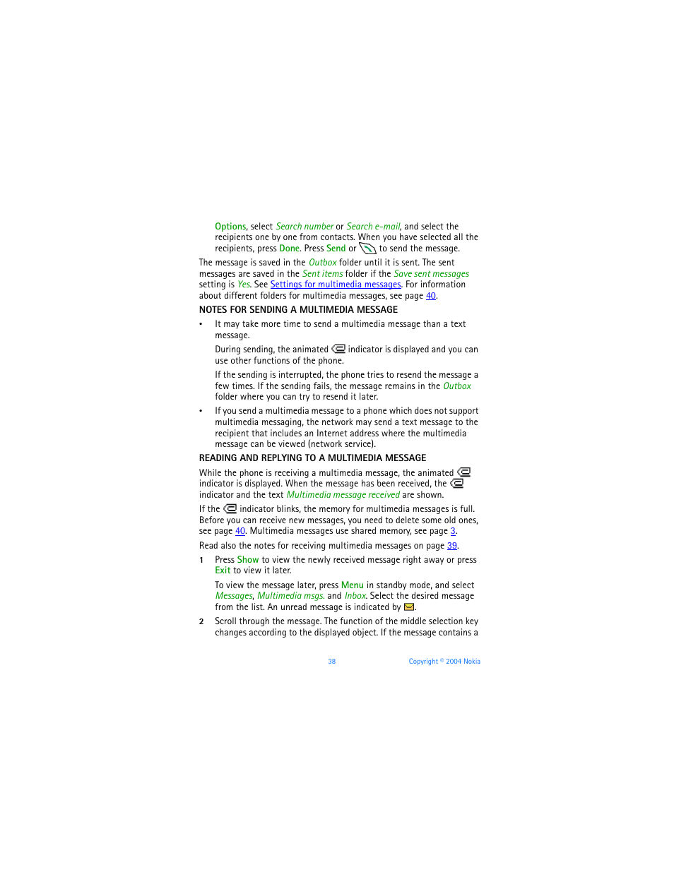 Nokia 6651 User Manual | Page 48 / 130