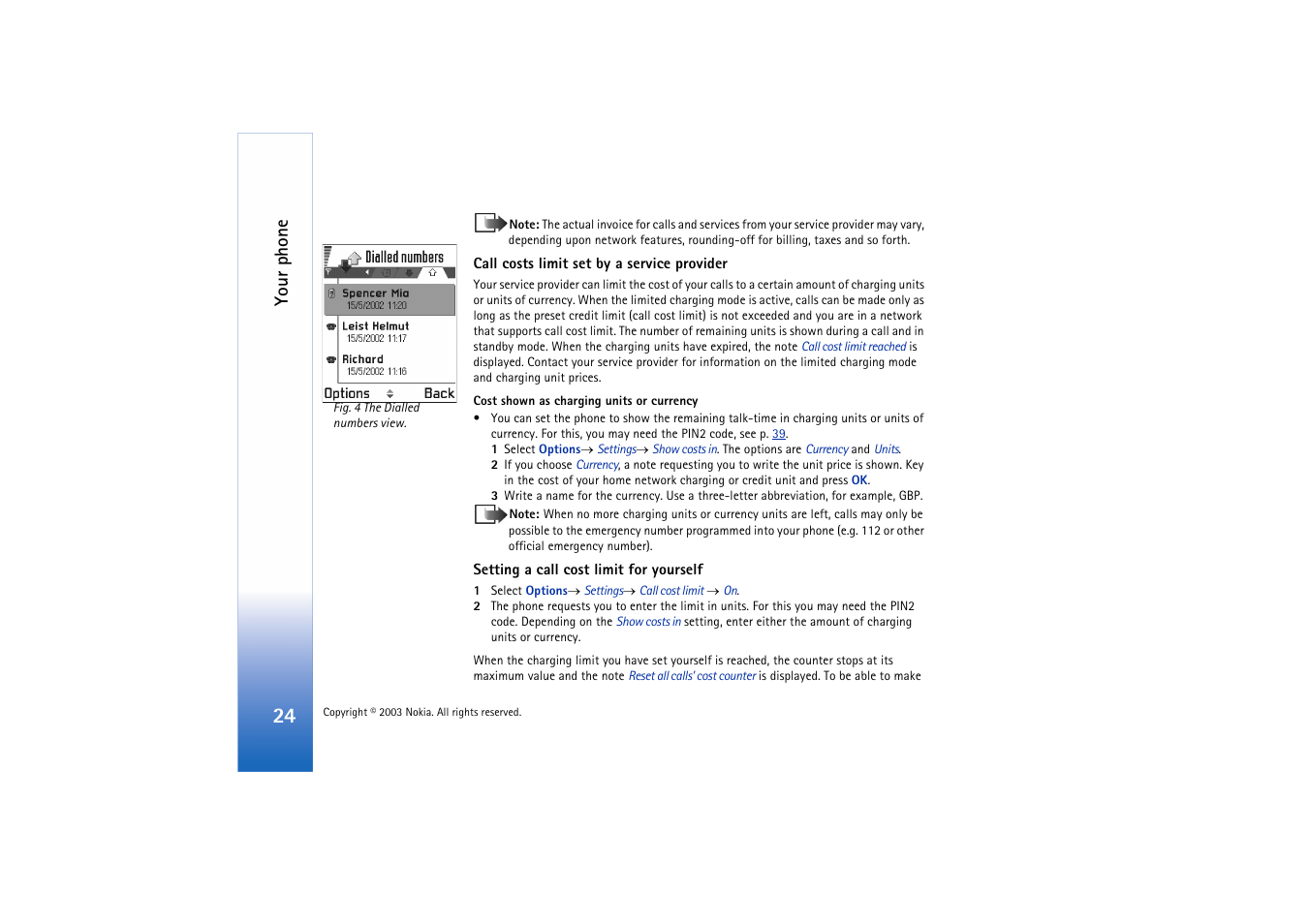 Your phone | Nokia 3660 User Manual | Page 24 / 157