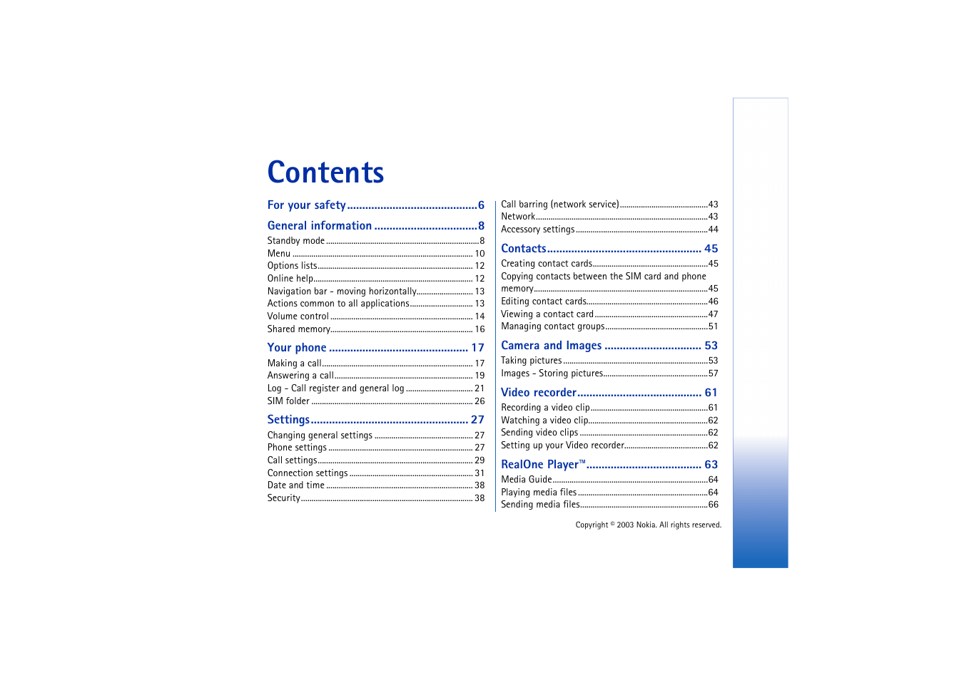Nokia 3660 User Manual | Page 3 / 157