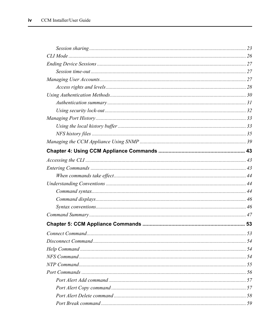 Avocent CCM User Manual | Page 6 / 136
