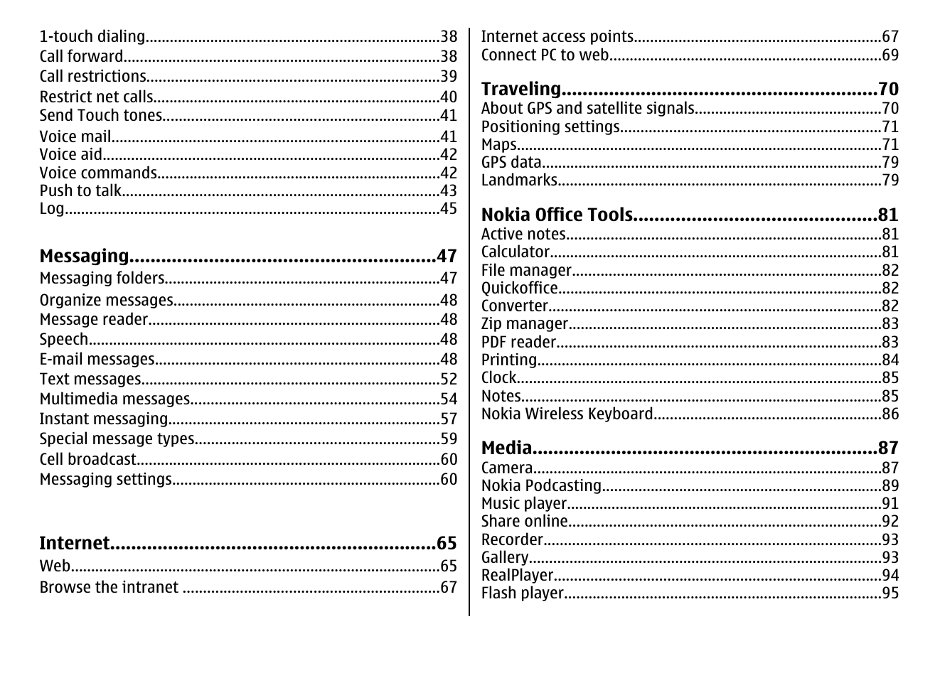 Nokia E71 User Manual | Page 5 / 151