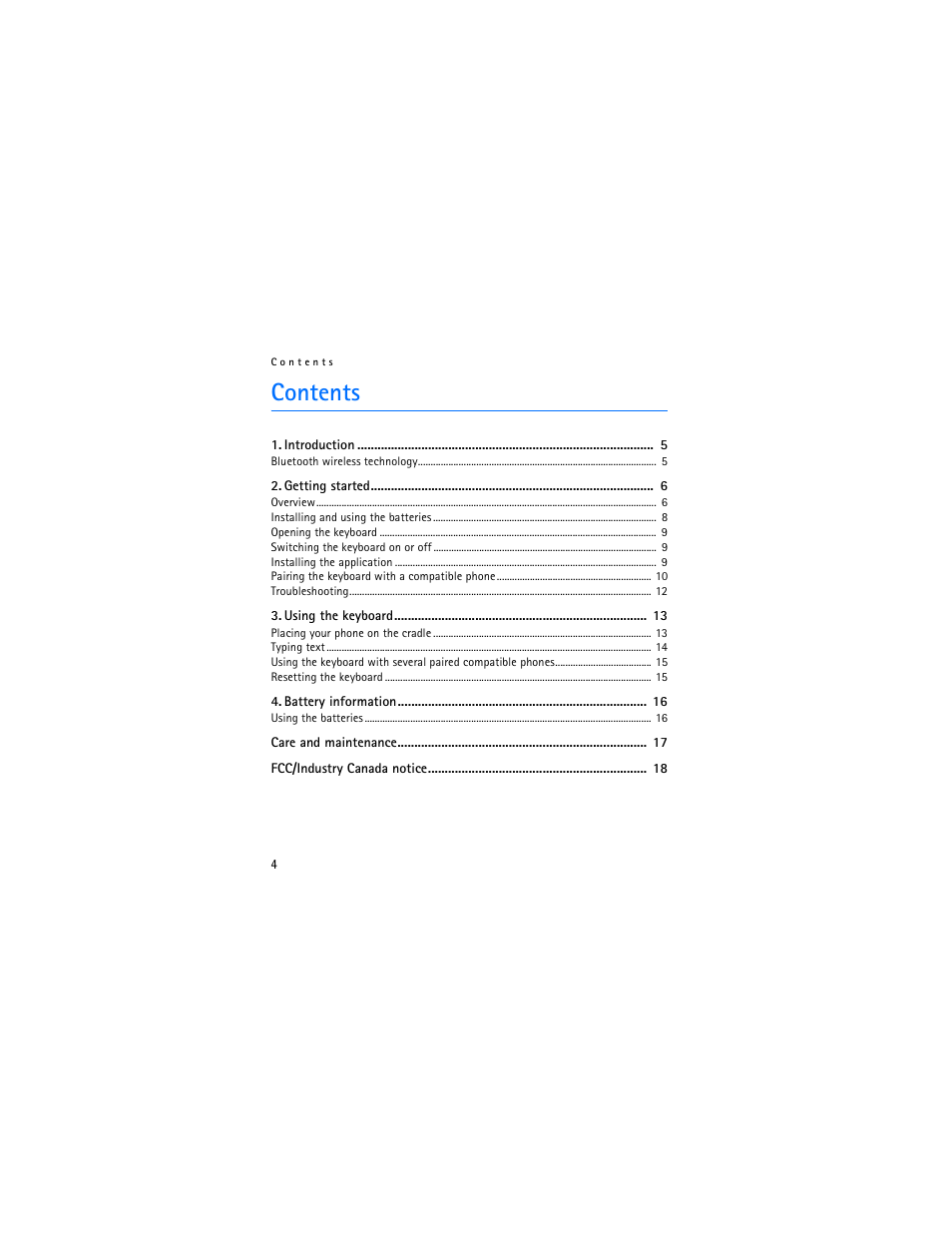 Nokia SU-8W User Manual | Page 4 / 88