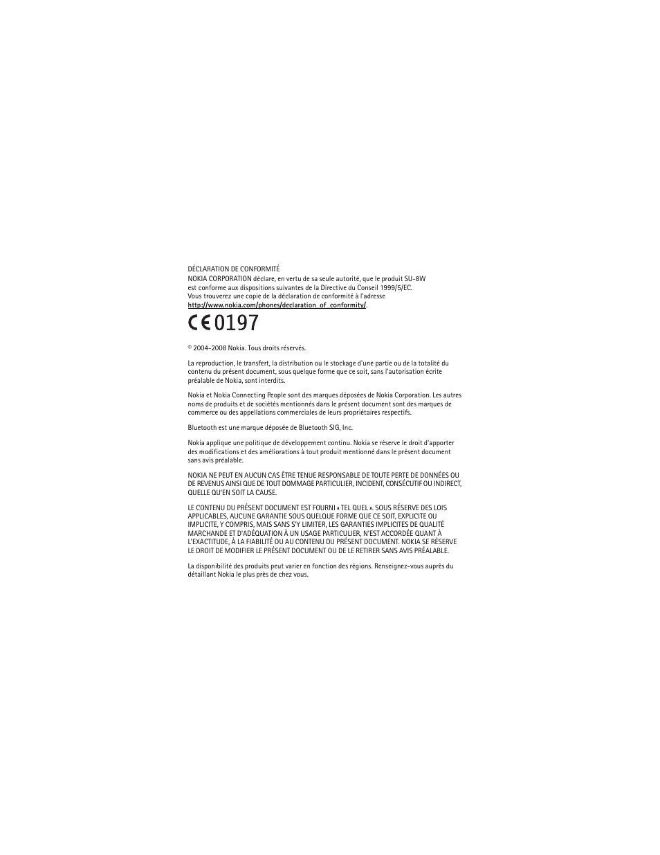 Nokia SU-8W User Manual | Page 64 / 88