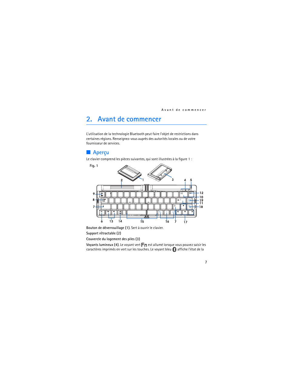 Avant de commencer, Aperçu | Nokia SU-8W User Manual | Page 69 / 88