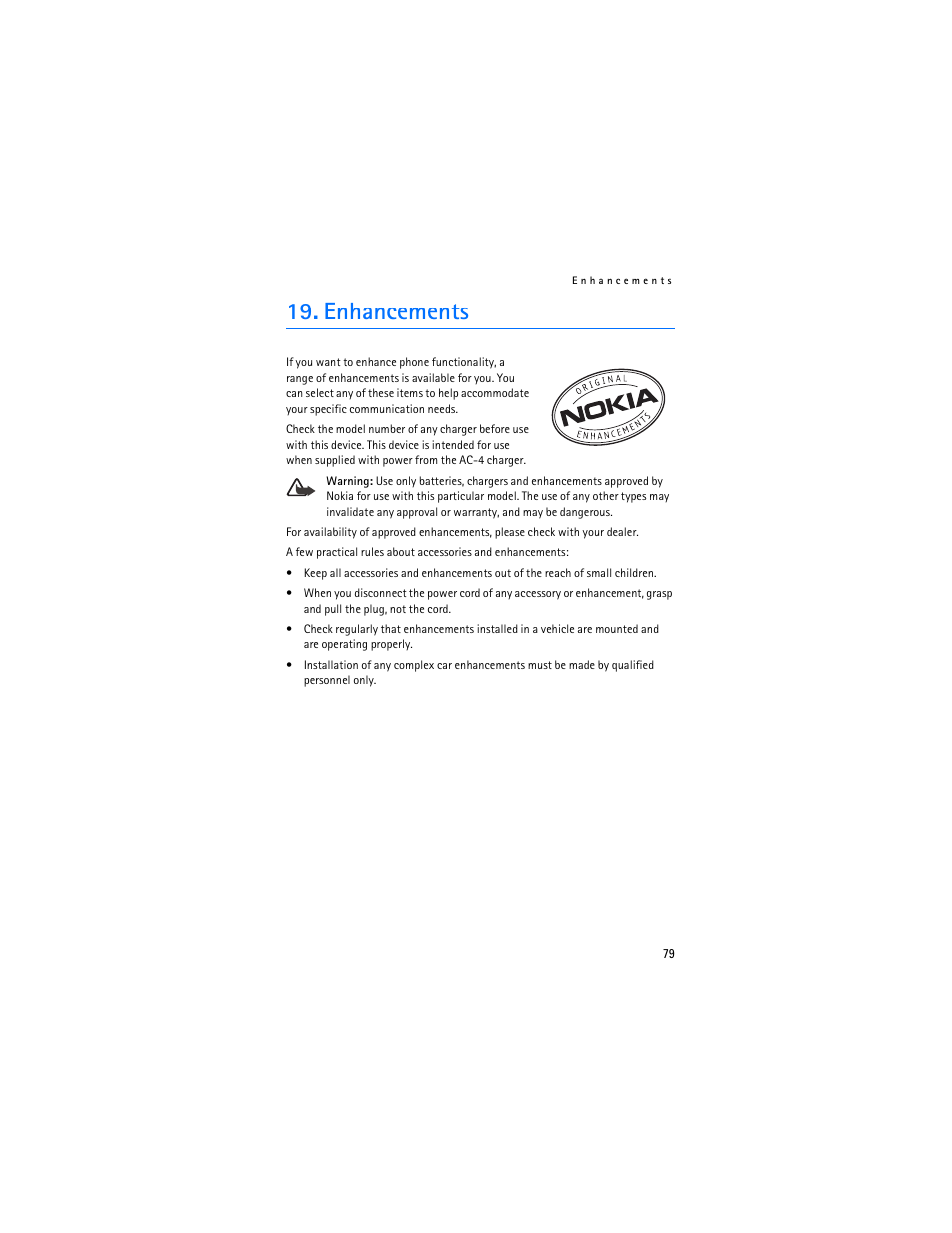 Enhancements | Nokia 6136 User Manual | Page 112 / 225