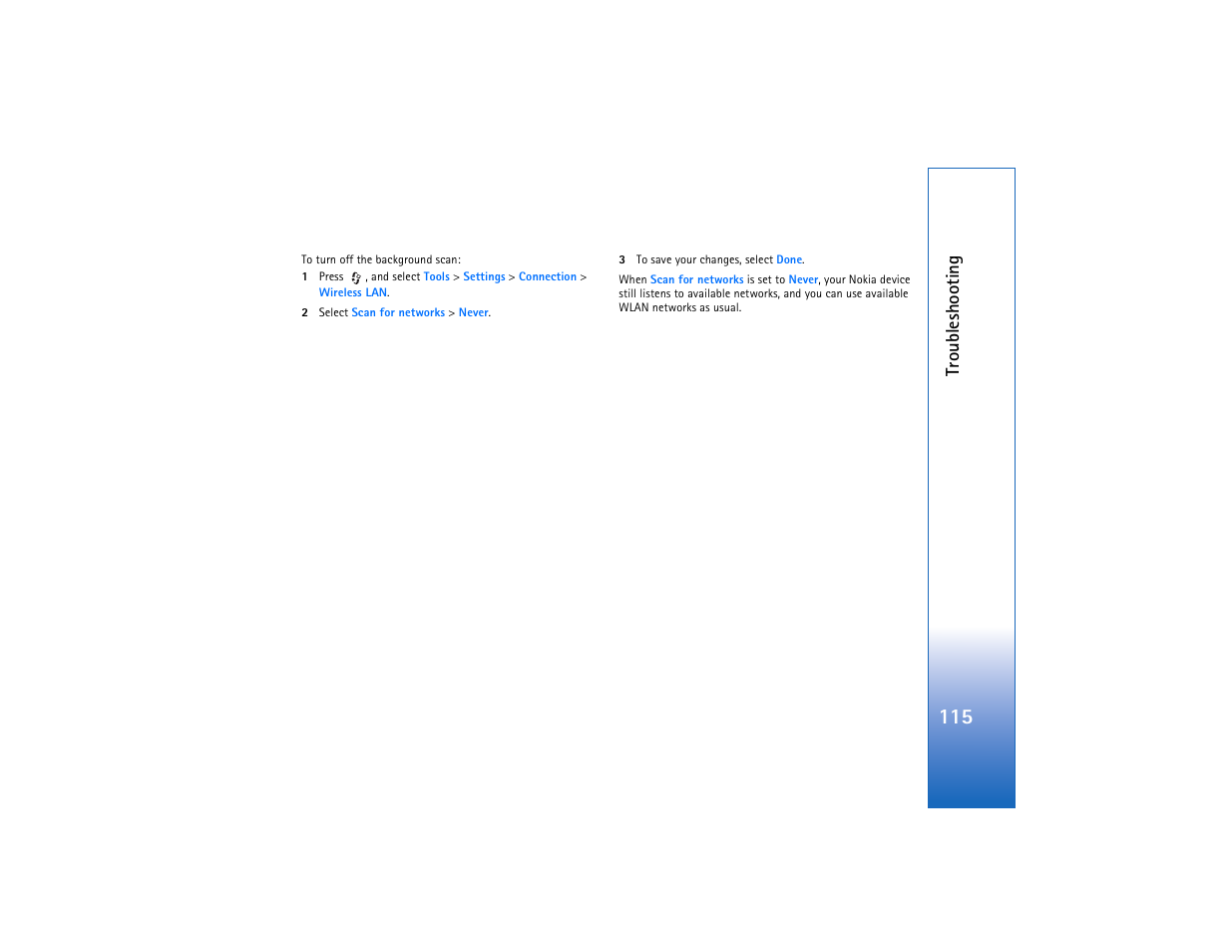 Troubleshooting | Nokia N93 User Manual | Page 116 / 273
