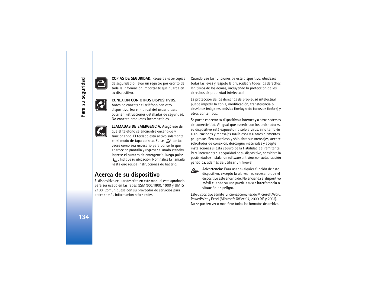 Acerca de su dispositivo | Nokia N93 User Manual | Page 135 / 273