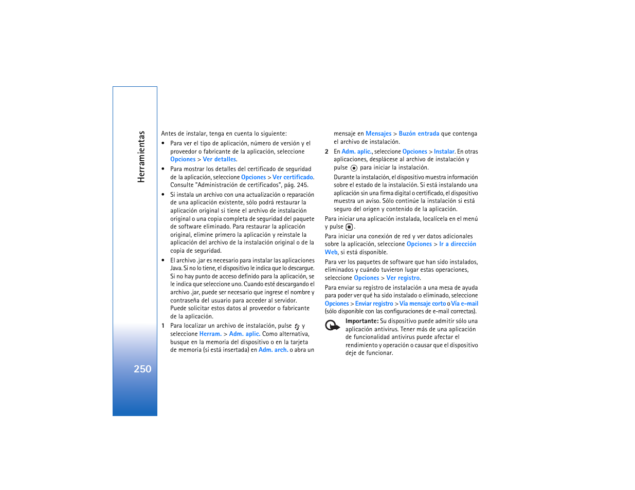 Herra mi en tas | Nokia N93 User Manual | Page 251 / 273