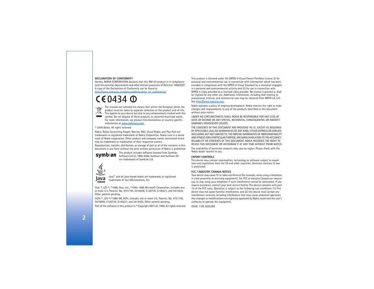 Nokia N93 User Manual | Page 3 / 273