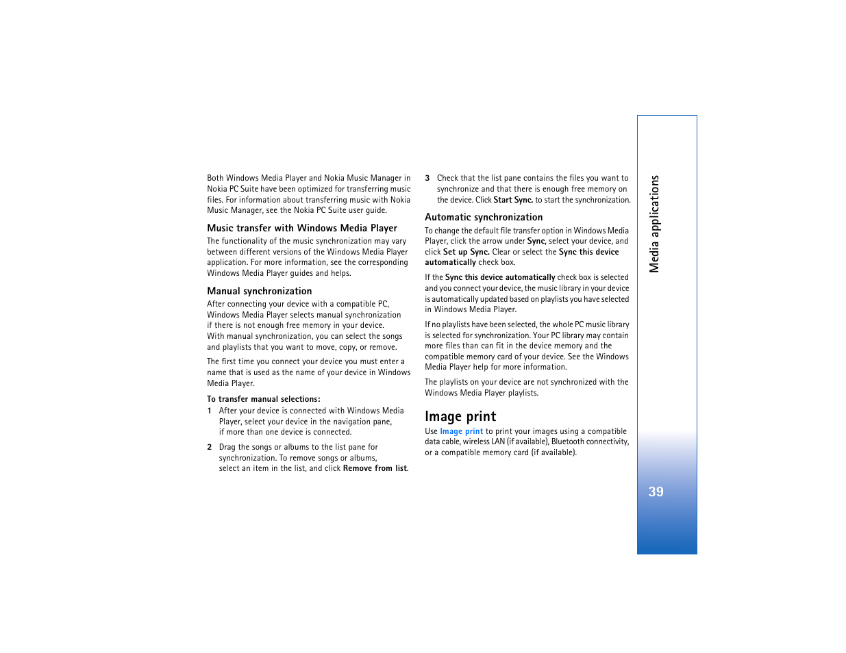 Image print | Nokia N93 User Manual | Page 40 / 273