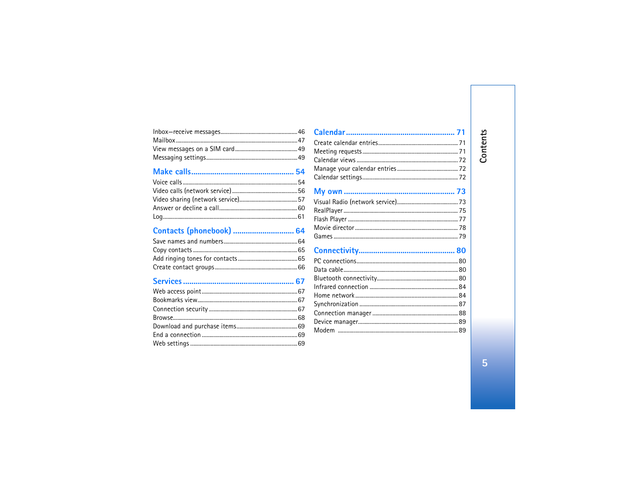 Nokia N93 User Manual | Page 6 / 273