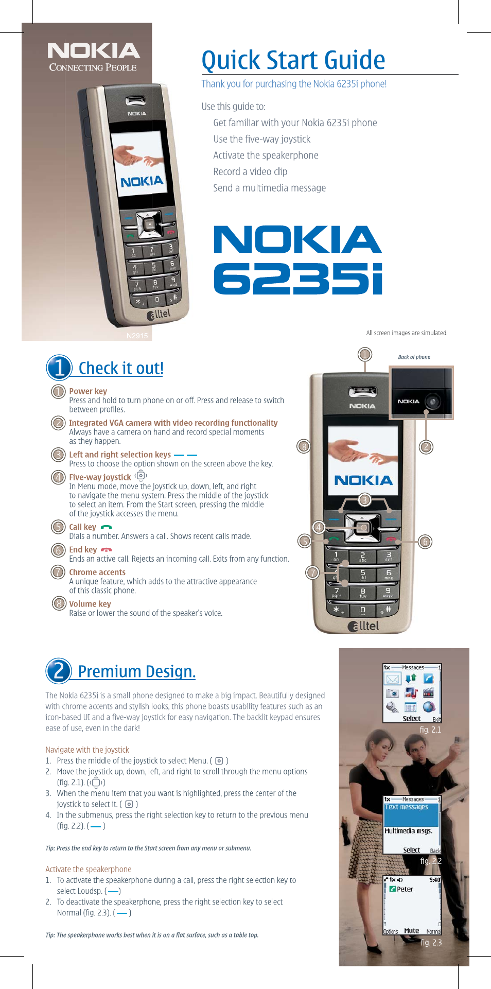 Nokia 6235i User Manual | 2 pages