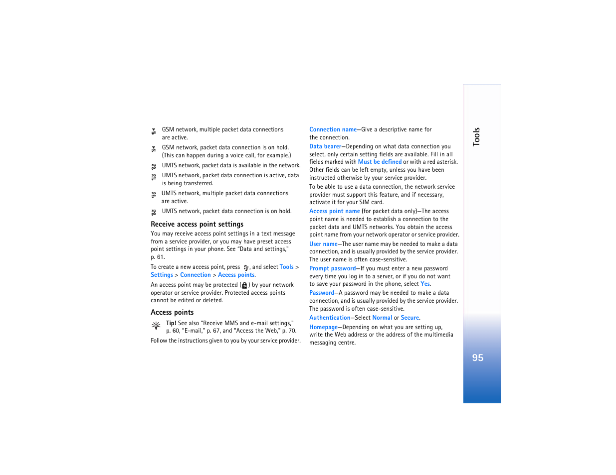 Tools | Nokia N90 User Manual | Page 104 / 129