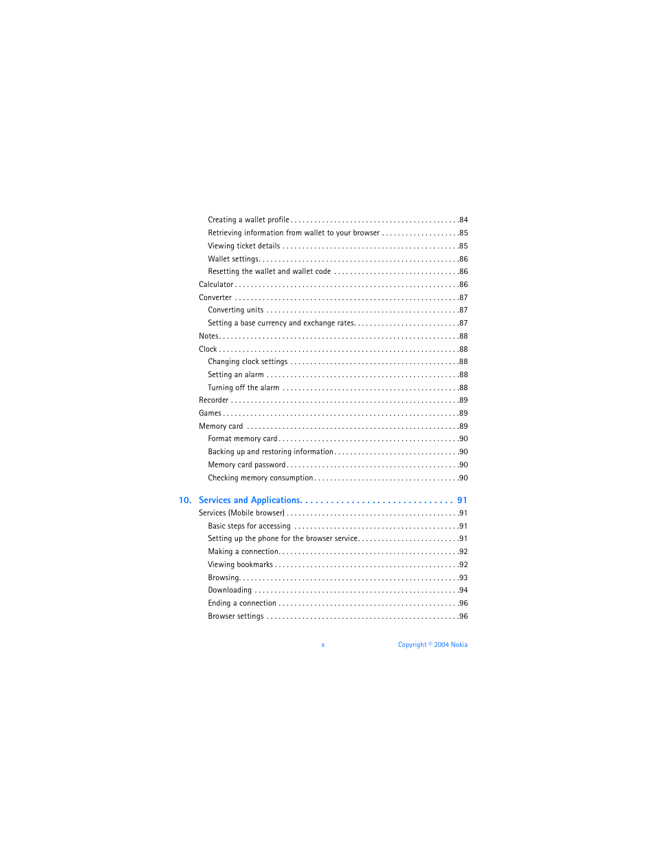 Nokia 6600 User Manual | Page 11 / 161