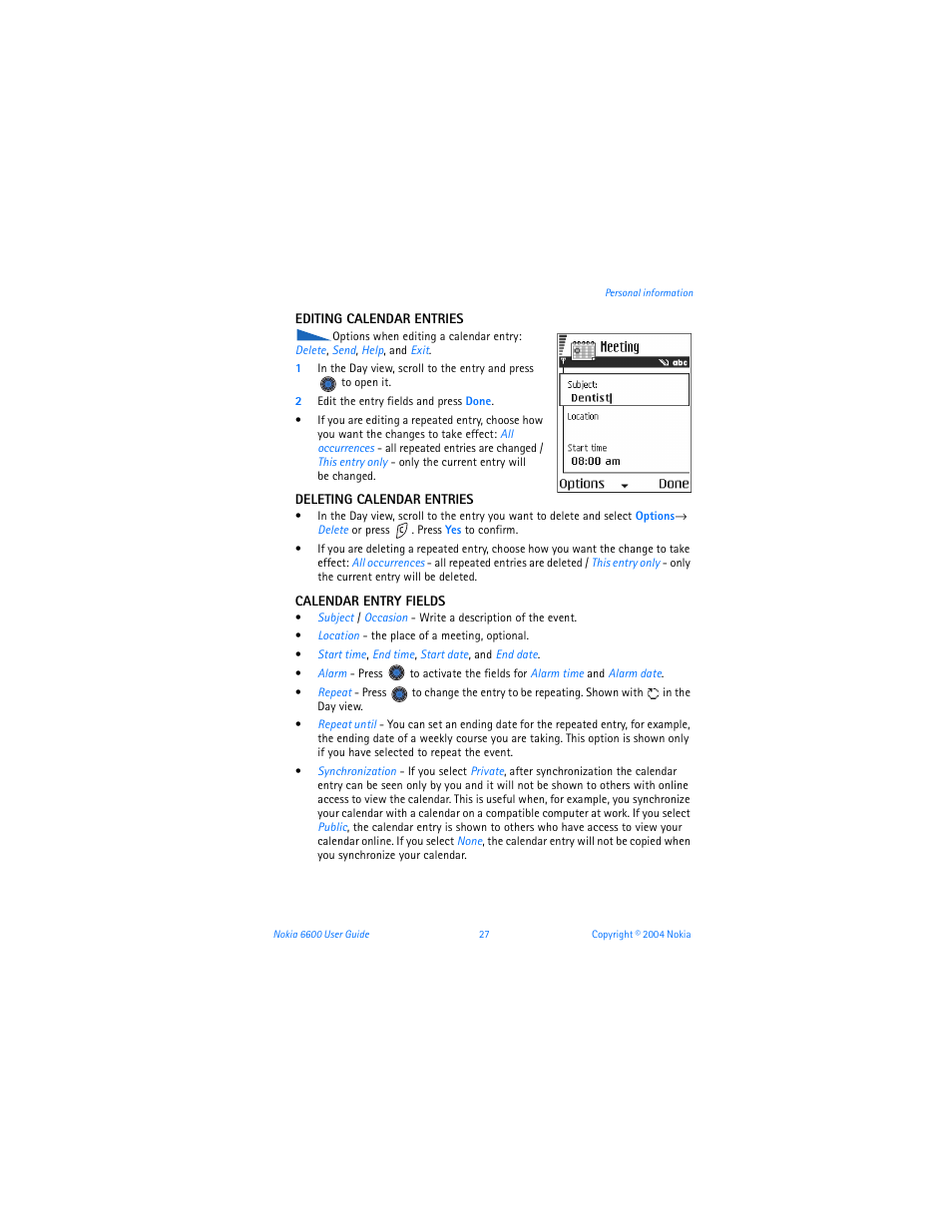 Nokia 6600 User Manual | Page 40 / 161