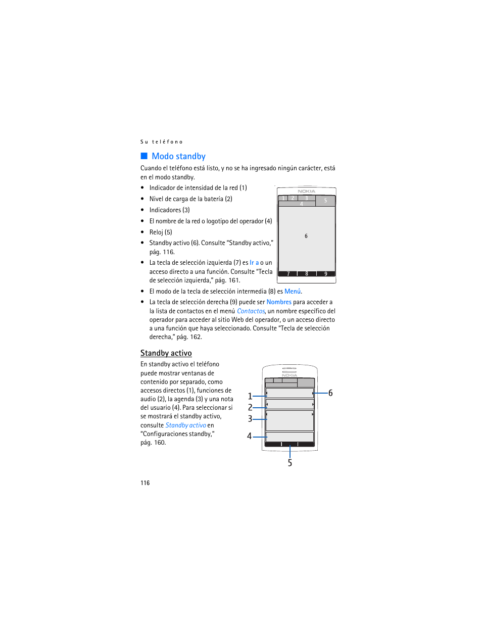 Modo standby | Nokia 6282 User Manual | Page 117 / 201