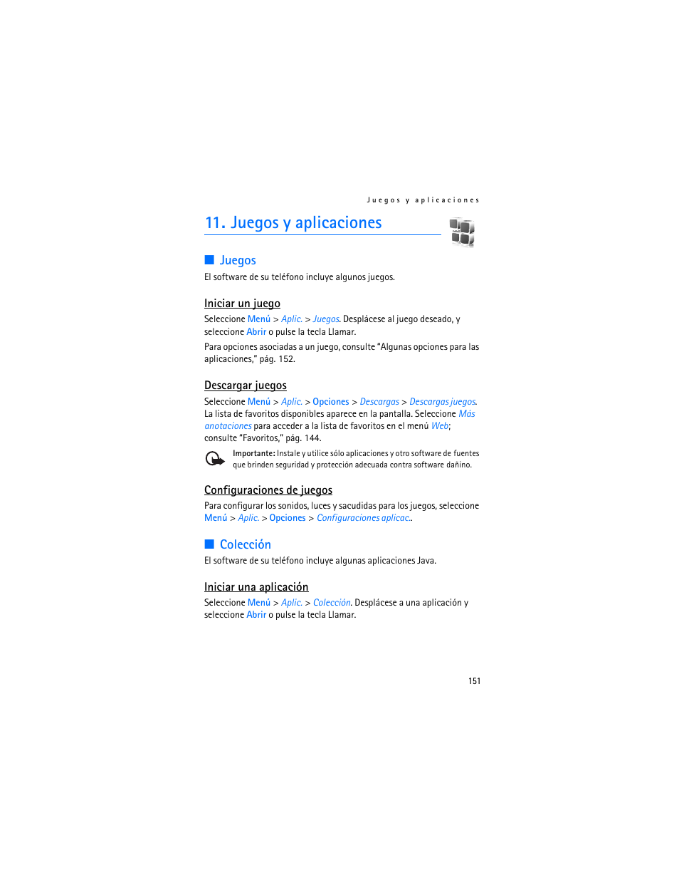 Juegos y aplicaciones, Juegos, Colección | Juegos colección | Nokia 6282 User Manual | Page 152 / 201