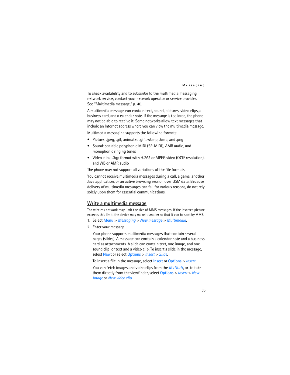 Nokia 6282 User Manual | Page 36 / 201