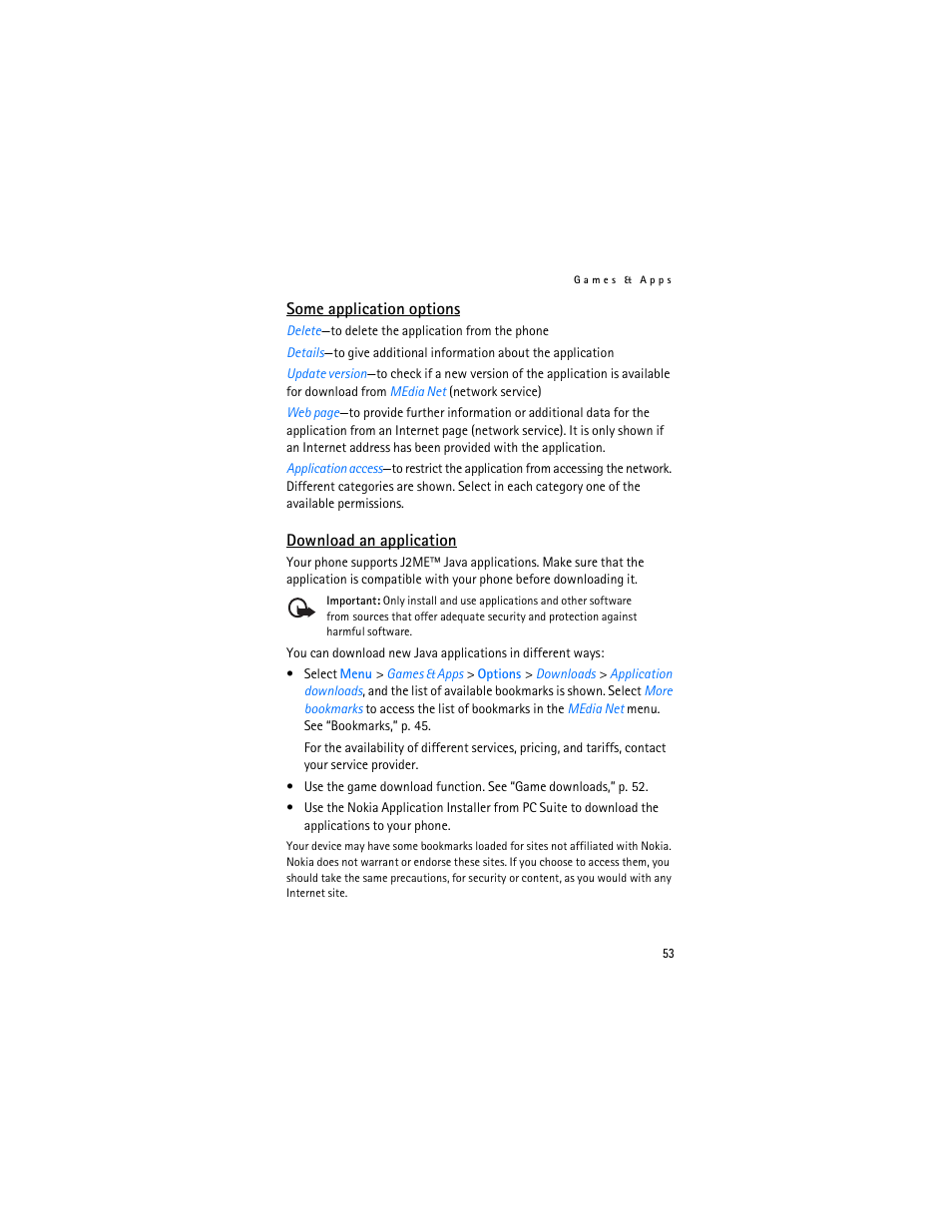 Nokia 6282 User Manual | Page 54 / 201