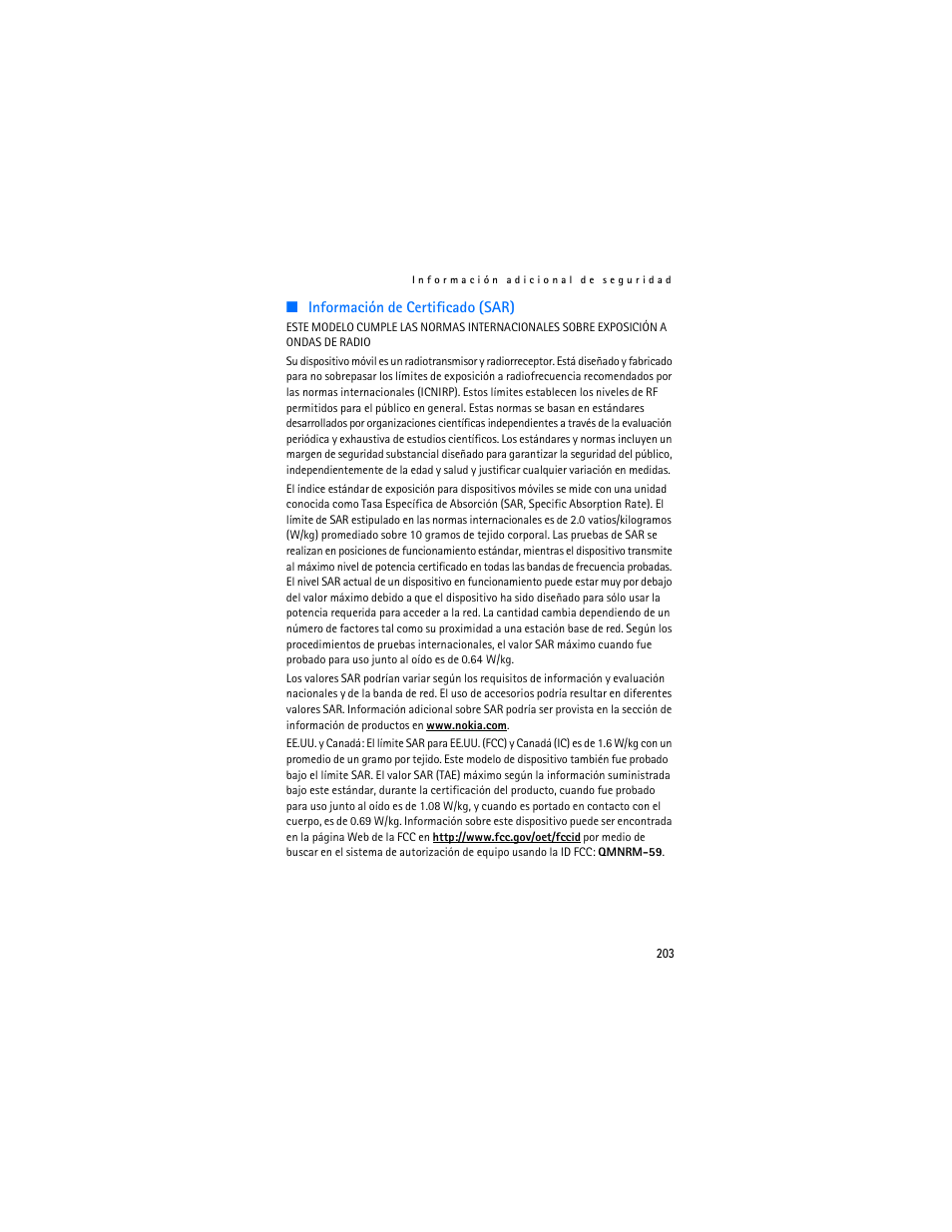 Nokia 6155i User Manual | Page 204 / 209