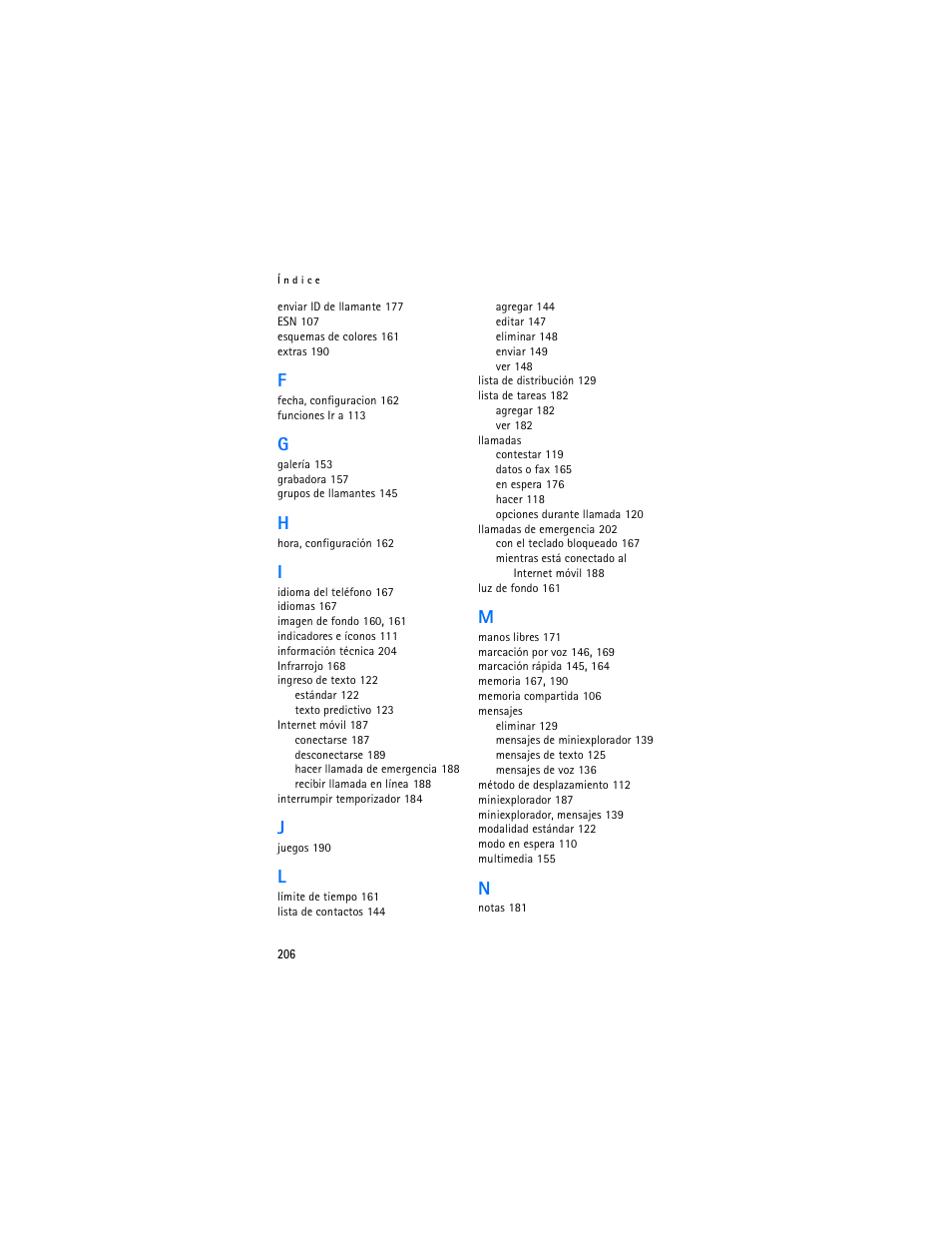 Nokia 6155i User Manual | Page 207 / 209
