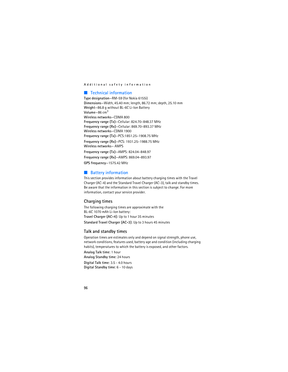 Nokia 6155i User Manual | Page 97 / 209