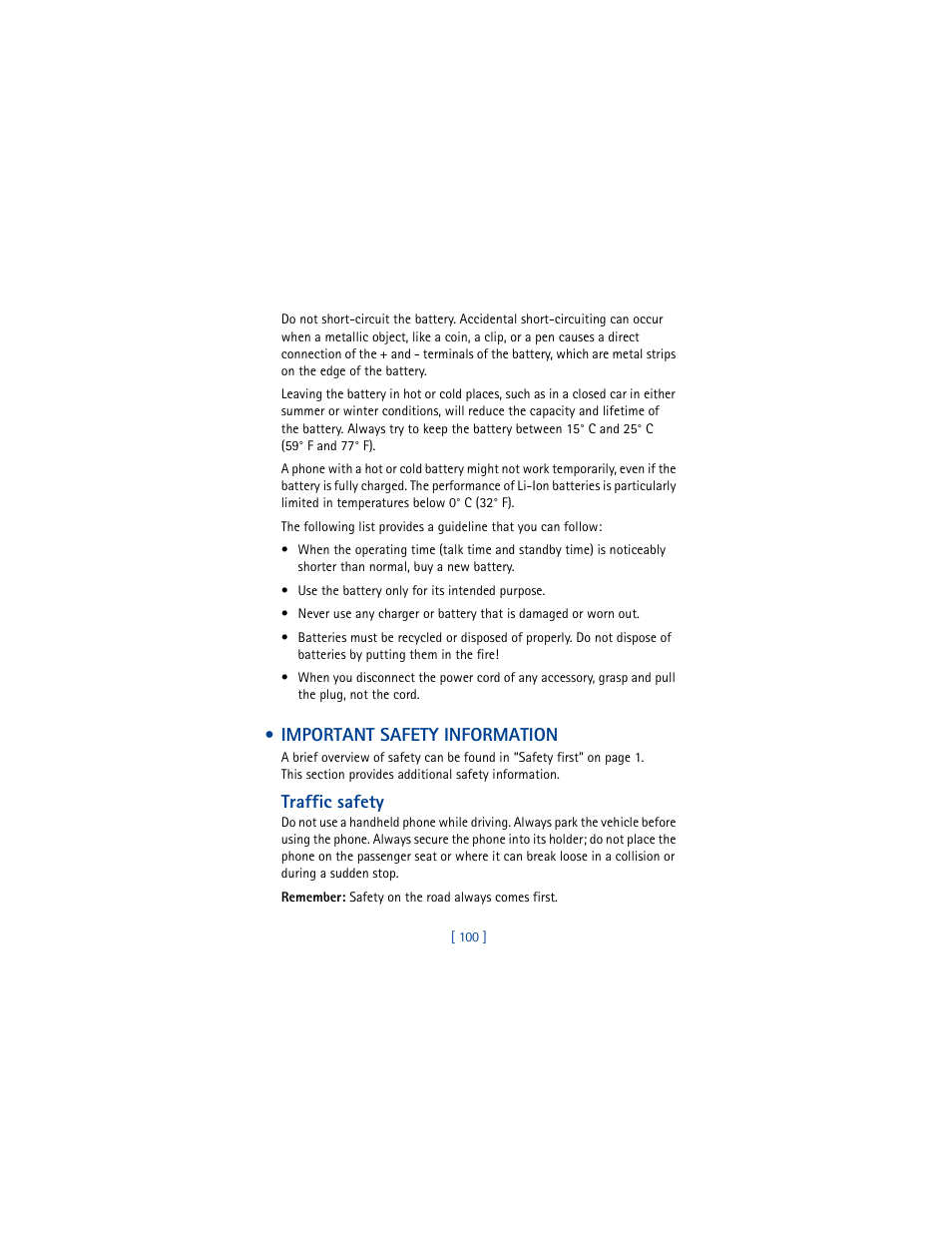 Important safety information | Nokia 8265i User Manual | Page 107 / 145