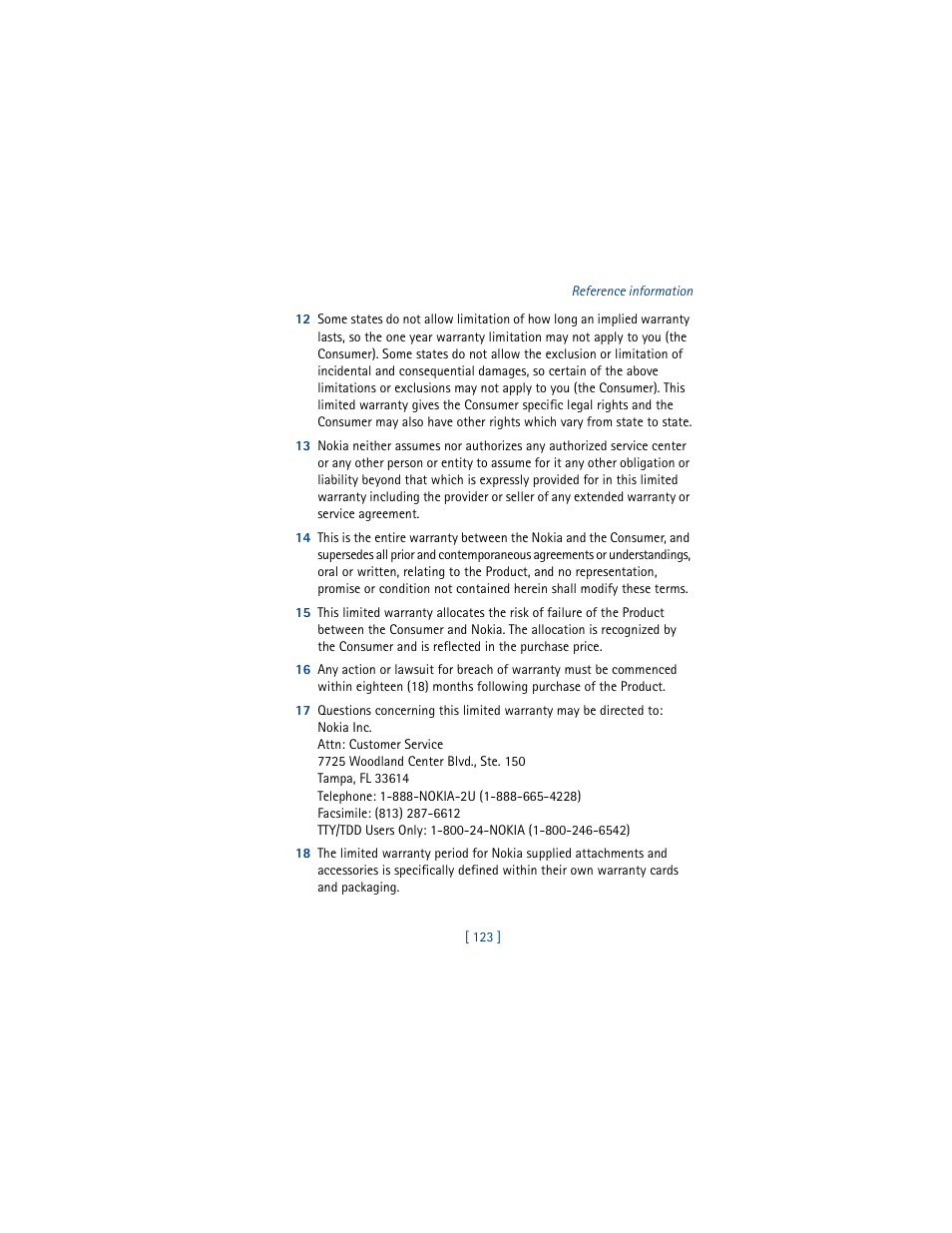 Nokia 8265i User Manual | Page 130 / 145