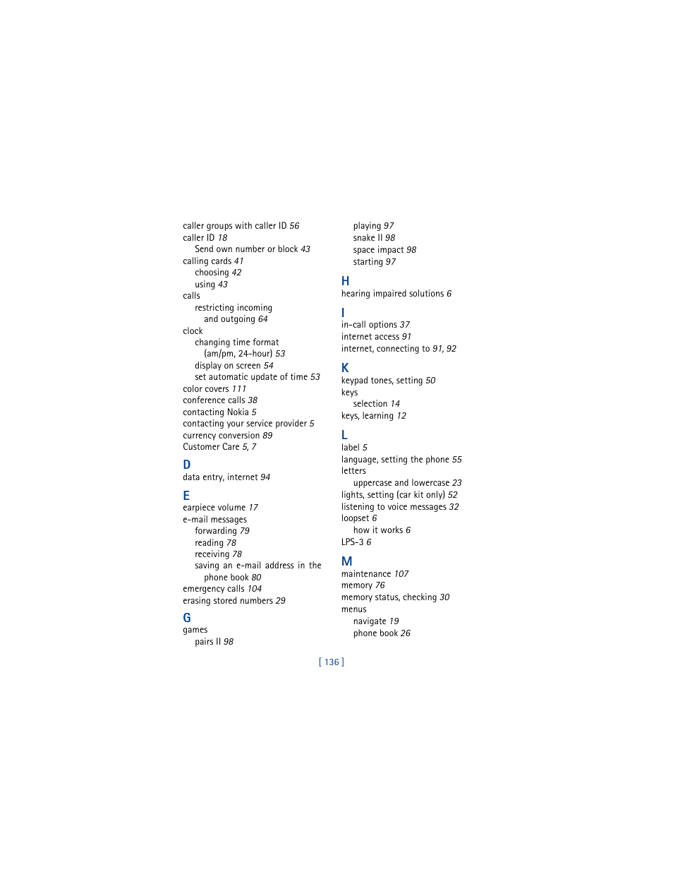 Nokia 8265i User Manual | Page 143 / 145