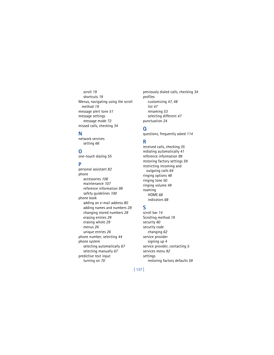 Nokia 8265i User Manual | Page 144 / 145